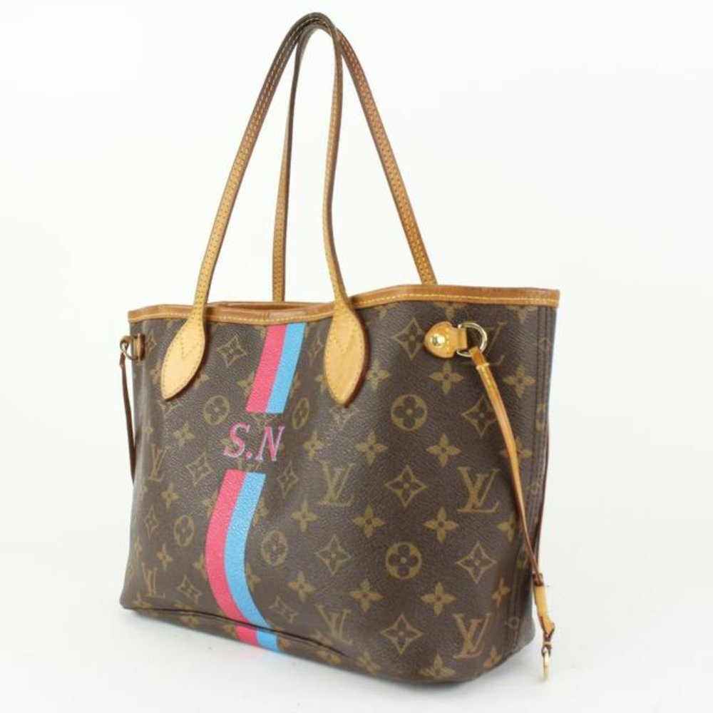 Louis Vuitton Limited Small Mon Monogram Neverfull PM Tote 97lv28 - Picture 12 of 12